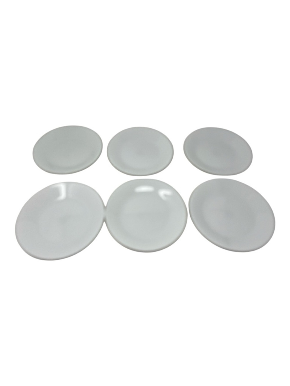 Corelle Corning Winter Frost White Bread + Butter Plate Pie Set Six (6) 6 3/4”